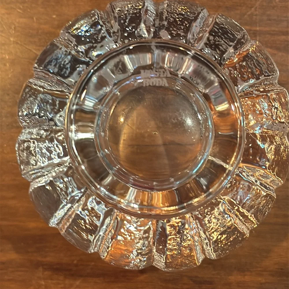 NEW IN BOX Kosta Boda Igloo Crystal Candle Holder Tea Light Sweden Clear NEW NIB